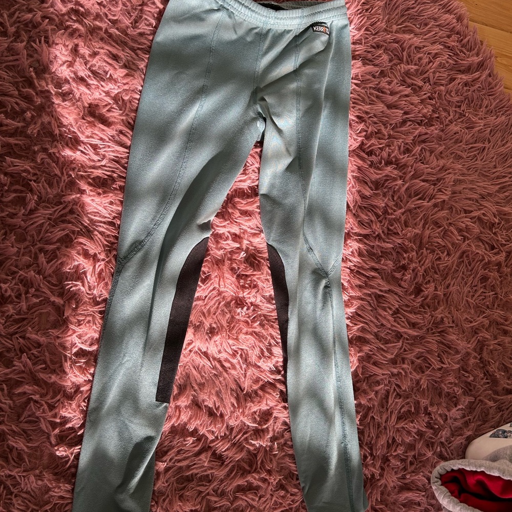 Teal and Black Horse Back Riding Pants